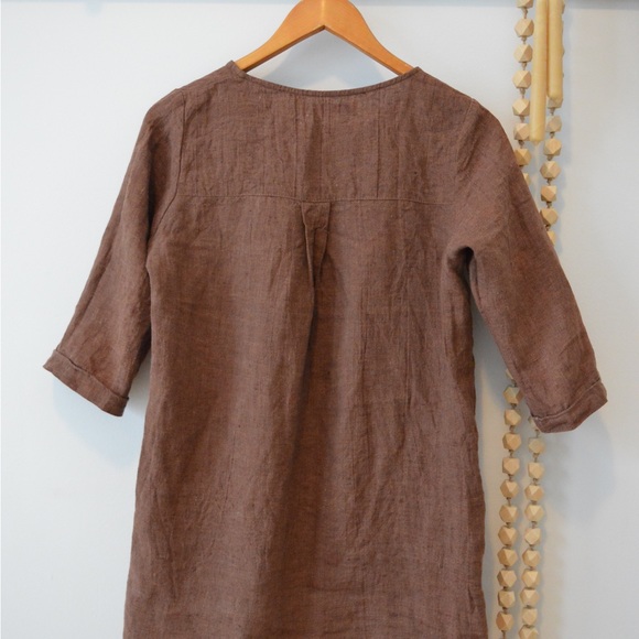Pyne & Smith 100% Linen Shift Dress - Picture 3 of 5